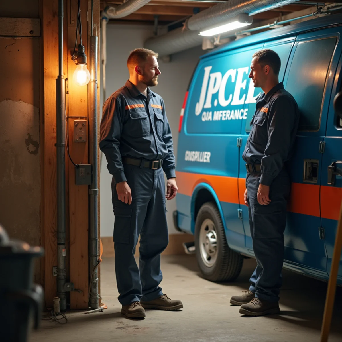 Dehumidification solution installed in a humid Pittsburgh home basement