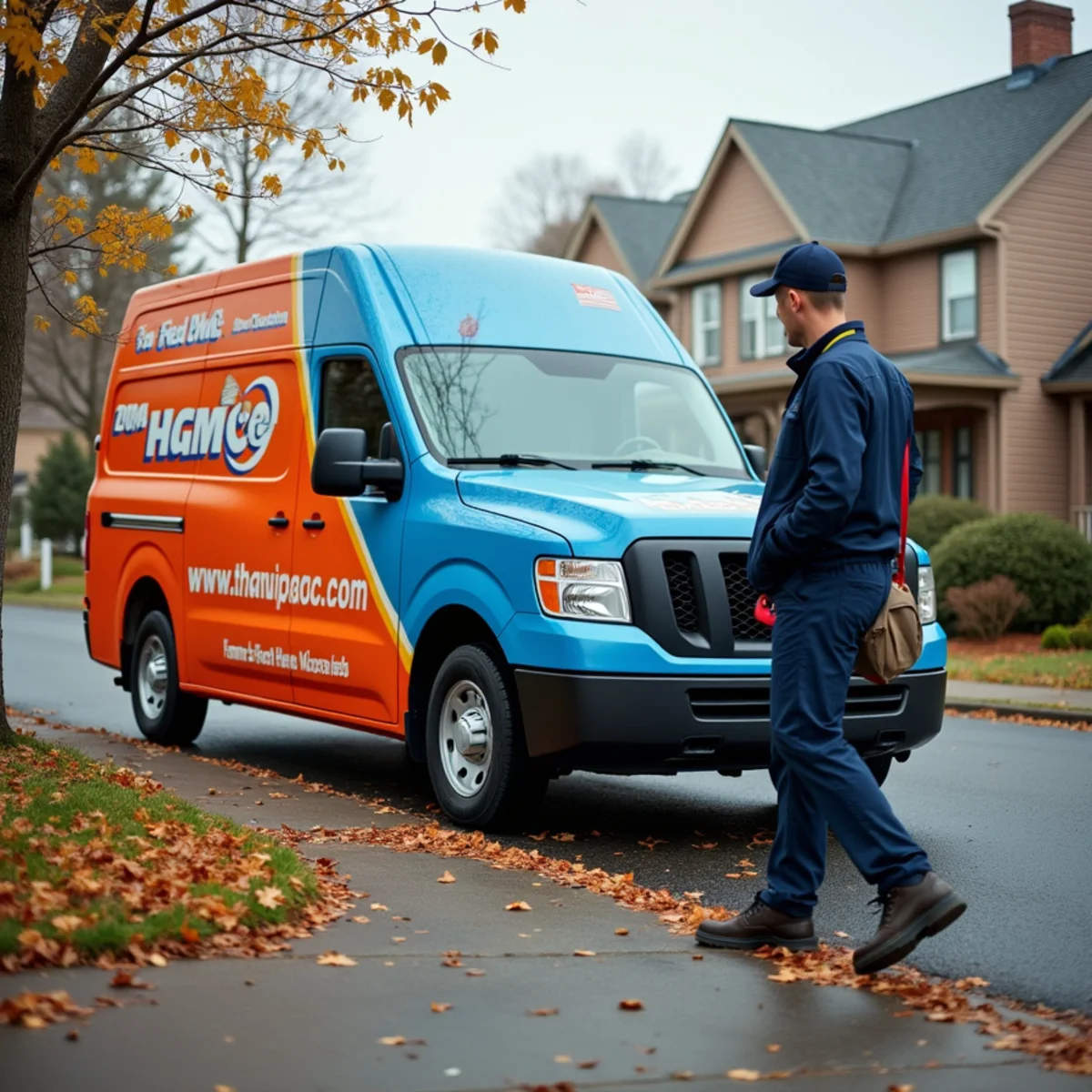 Werth-Aire technician repairing a furnace in a Carnegie, PA rowhome