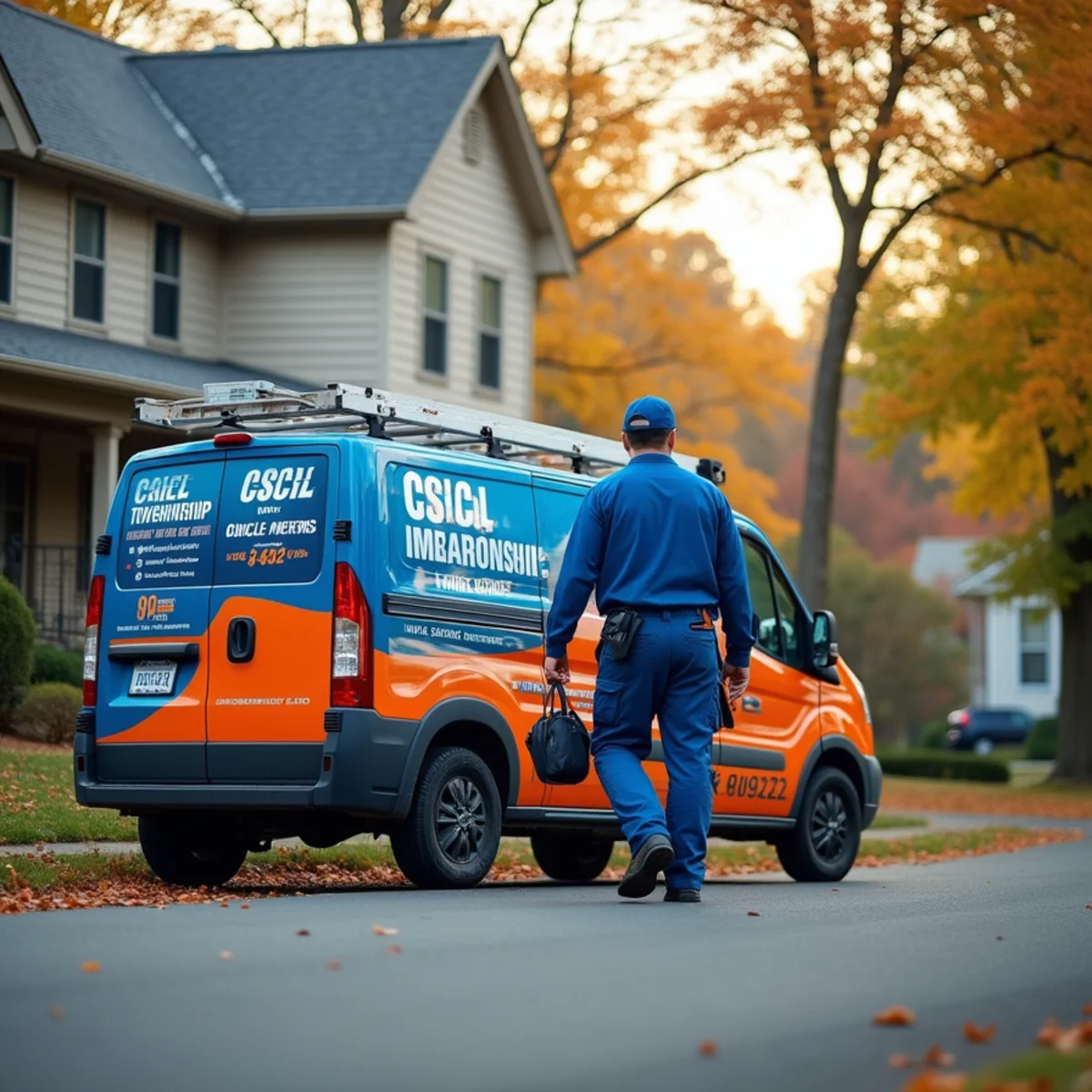 Werth-Aire installing a furnace in a Cecil Township, PA home near Southpointe