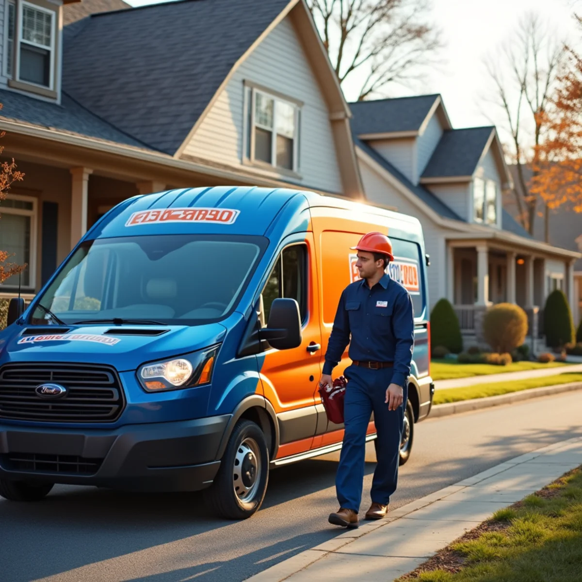 Werth-Aire technician servicing a furnace in a Kittanning, PA home